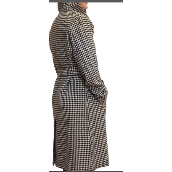 Sold ❌❌❌Anthropology Houndstooth coat  jacket Midi - Picture 2 of 7